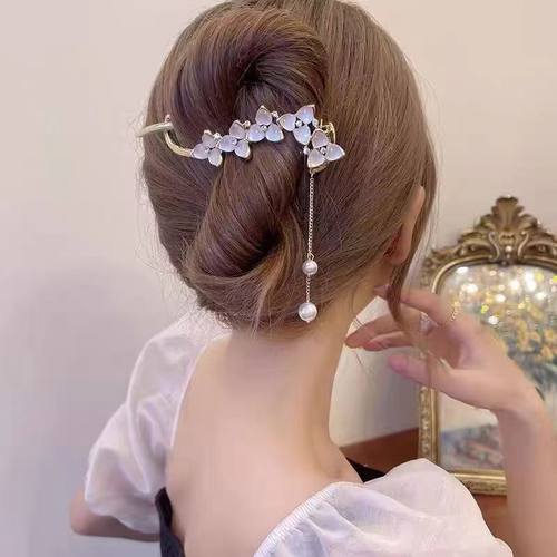 高级感国风一字抓夹气质扭扭夹