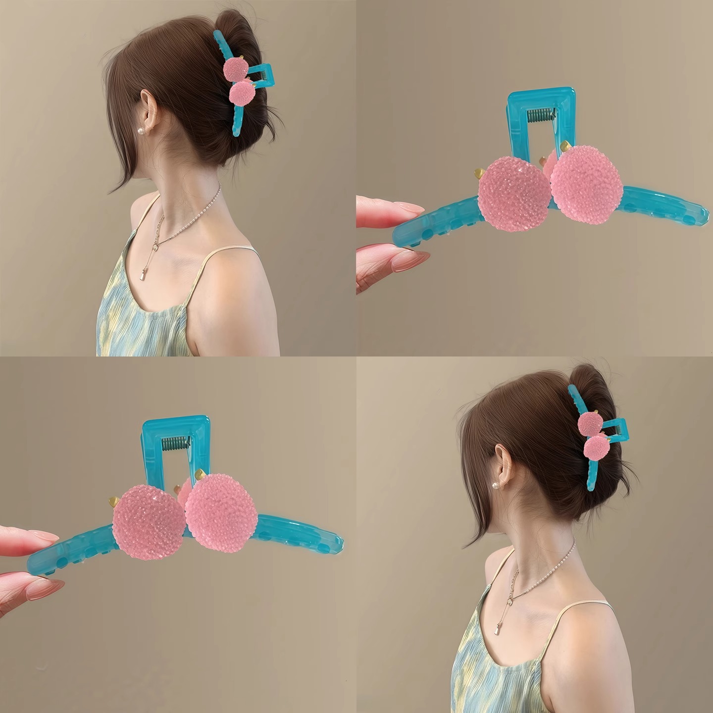 冰涼夏日~小清新冰透荔枝抓夾