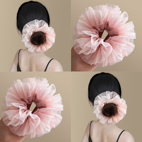 【设计师原创】粉梦芭蕾丝发圈