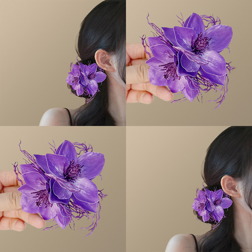 超仙茉莉藤蔓发夹碎发夹盘发头饰