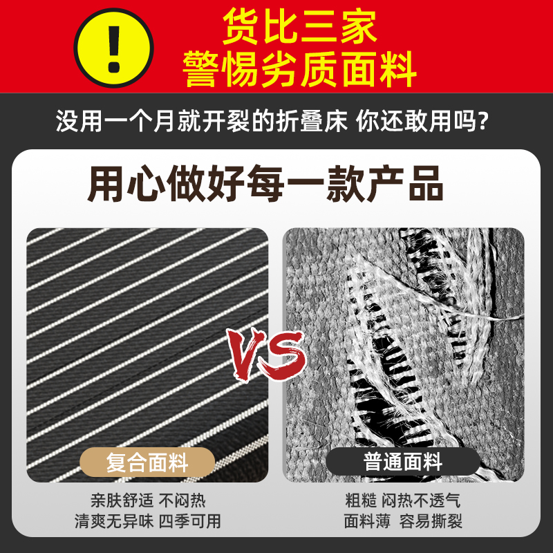 折叠床单人家用成人午休床午睡躺椅办公室简易行军折叠医院陪护床