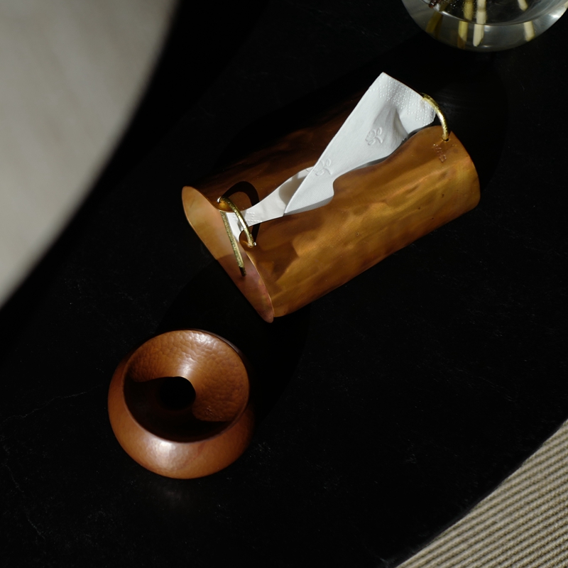 紙巾盒收納盒村野銅創意高檔輕奢