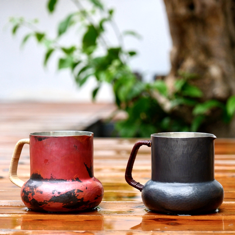 村野铜奶杯公道杯铜锡杯