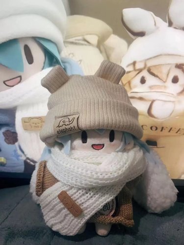 雪fufu雪未来初音fufu棉花娃娃15cm20cm骨架毛绒公仔换装玩偶礼物