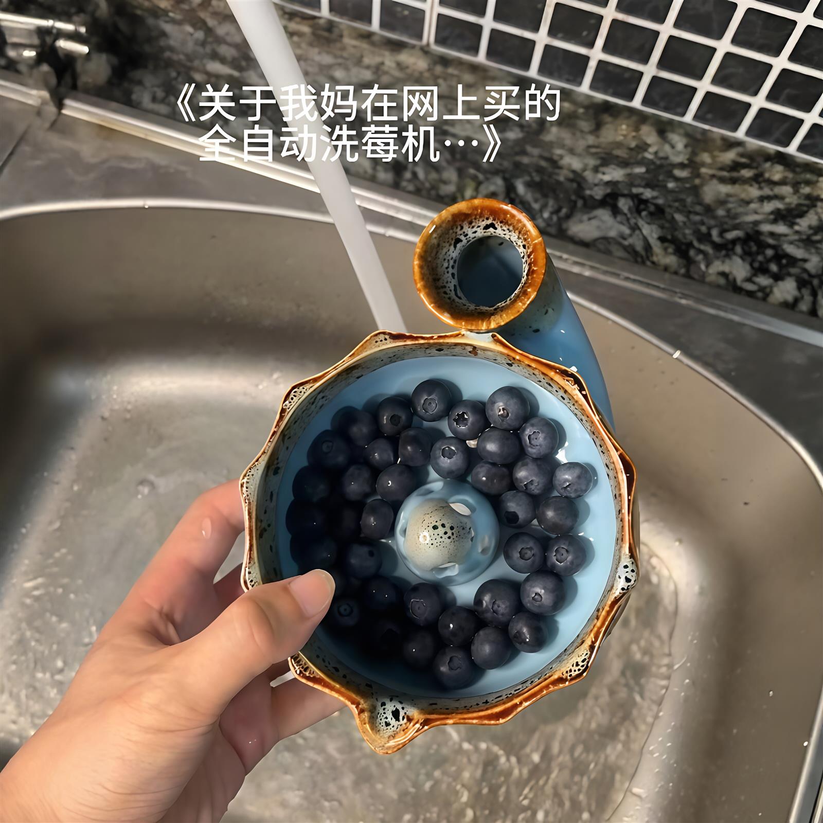 沥水碗全自动洗莓机洗蓝莓陶瓷碗