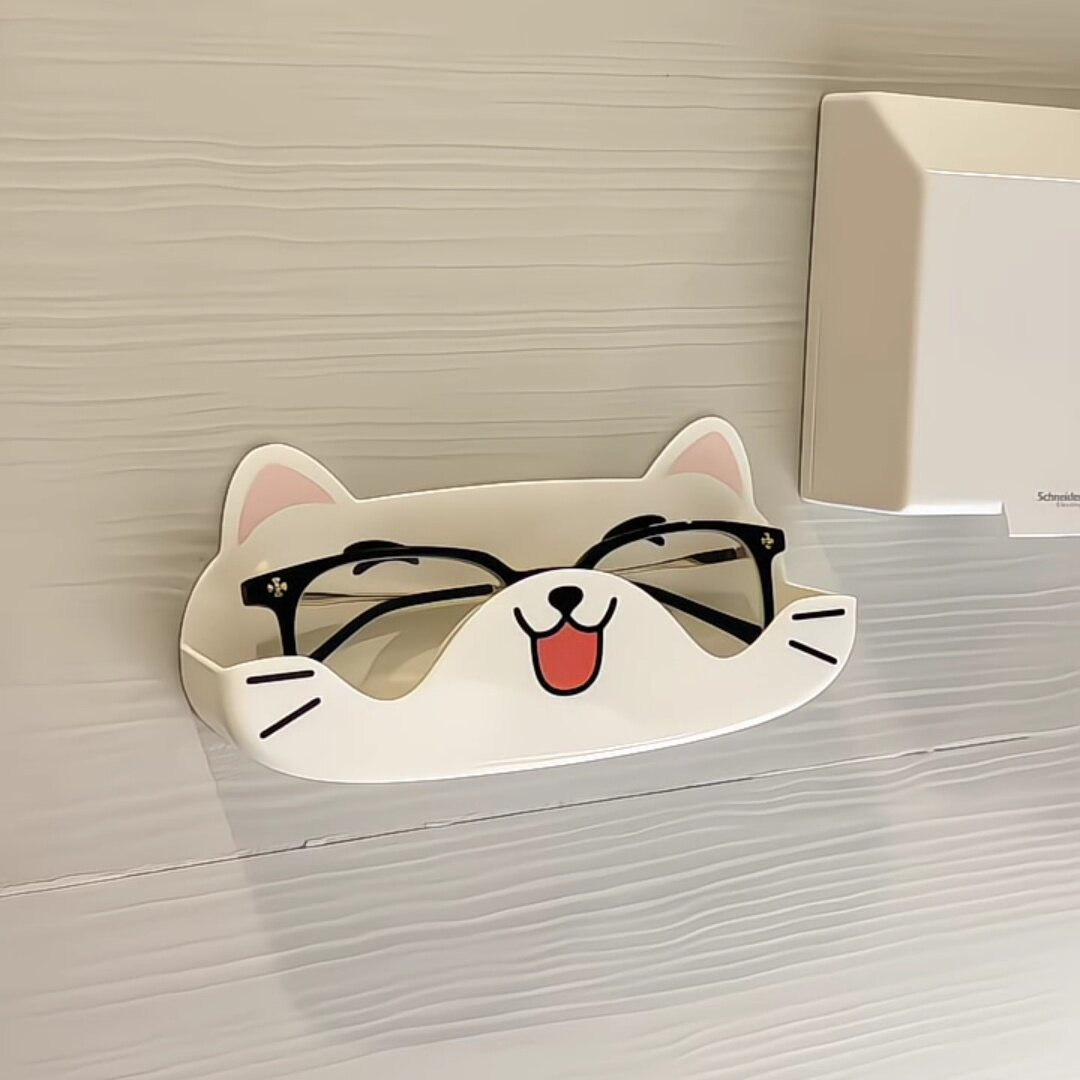 墨镜展示架子萌猫眼镜收纳盒酷狗