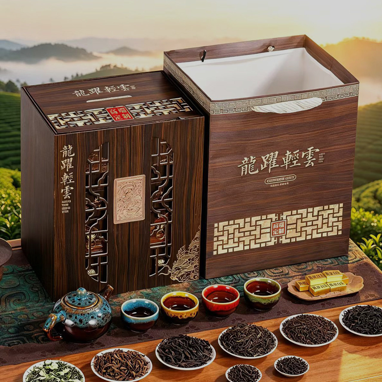 强韵金骏眉混合茶叶礼盒中秋送礼