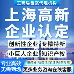 上海高新申请技术企业认定复审高新企业认证高企申报复审软著专利