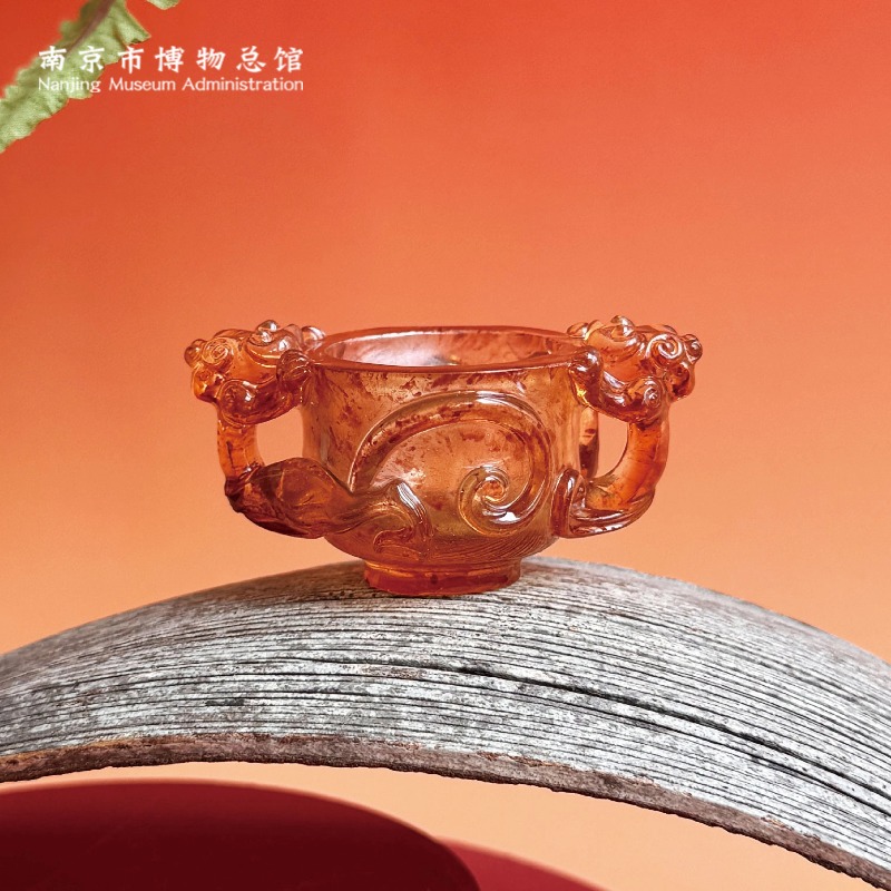 南京博物馆文创玉堂佳器双螭耳玉杯体冰箱贴朝天宫文艺复古伴手礼