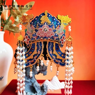 南京博物馆文创凤冠冰箱贴明孝陵朱元璋马皇后文创礼物旅游纪念品