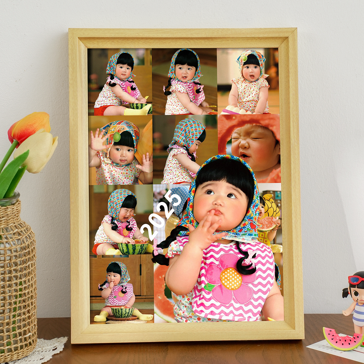 创意相框定制宝宝周岁成长纪念