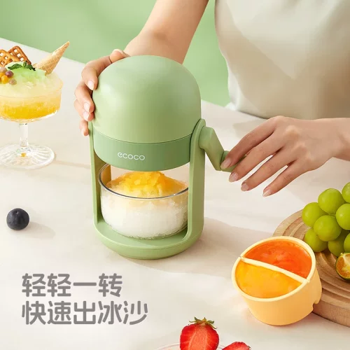 ecoco手摇不插电刨冰机绵绵冰