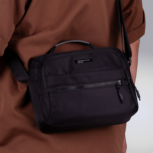 男士斜挎包2025新款高级感单肩包男款手提牛津布男士便携包商务包