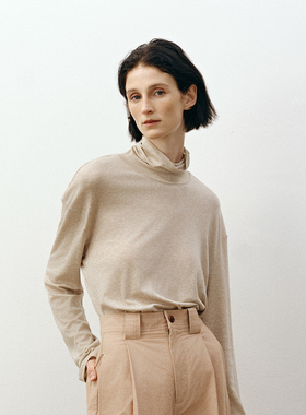 2 色｜SageSalt BA 基本款系列羊绒混纺长袖高领打底衫 4003