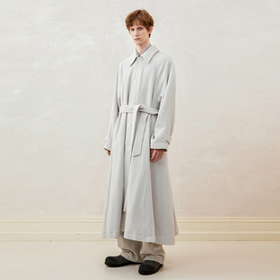 「尾码专享」SageSalt宽松插肩袖A型大摆长大衣 9007WT