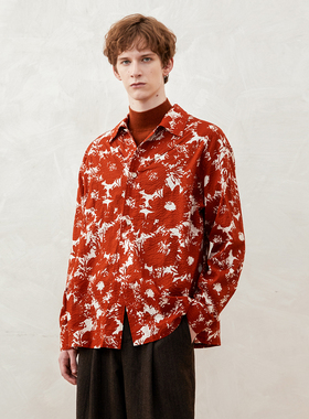 SSalt新春系列 盐缩印花长袖衬衫 1018RD SageSalt