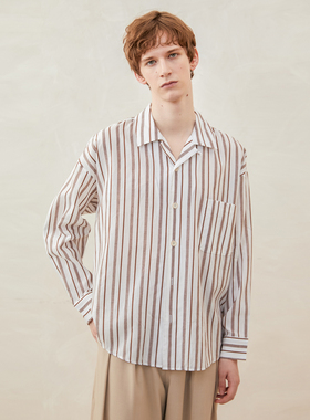 「尾码专享」SageSalt 古巴领长袖衬衫 爱尔兰亚麻 1014BR