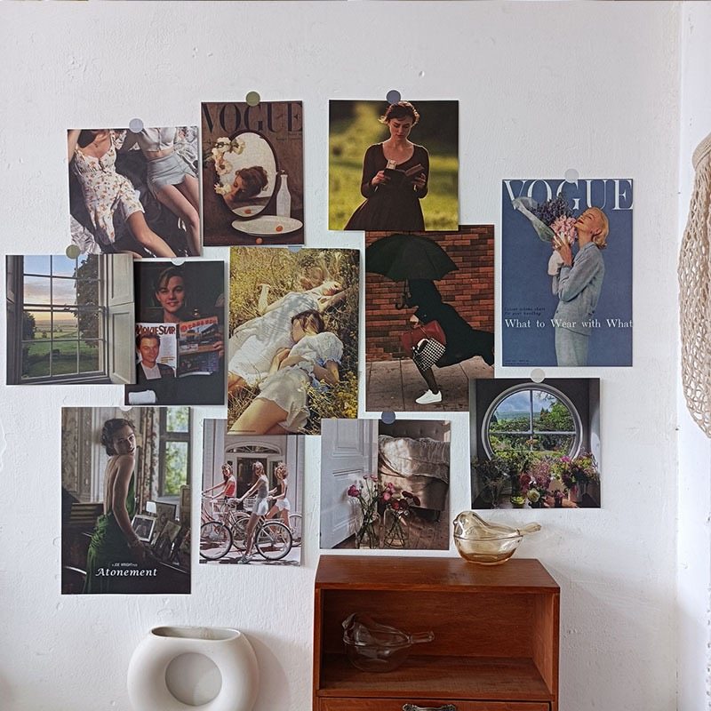 ins复古电影杂志海报卧室宿舍房间布置墙面装饰装扮拍照道具卡片