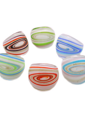 NEW RIDGE 非金属琉璃戒指 彩色古风银河系手工多色梦幻花朵手指