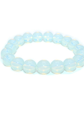 10mm韩版蛋白石手链手串饰品 女弹力绳手链手串