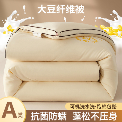 南极人A类大豆纤维加厚冬被四季通用春秋被太空丝棉被芯秋冬天保