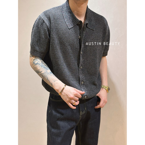 AUSTINBEAUTY 【亚麻】透气针织衫莱赛尔纱镂空开衫2026夏季新品