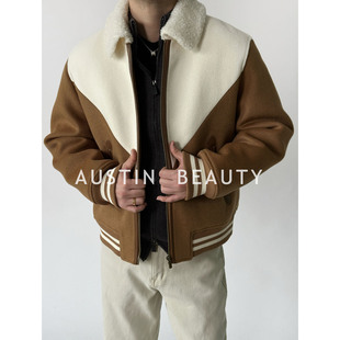 三星90白鸭绒拼接羊毛呢羽绒服 26新款 AUSTINBEAUTYU 新年战袍