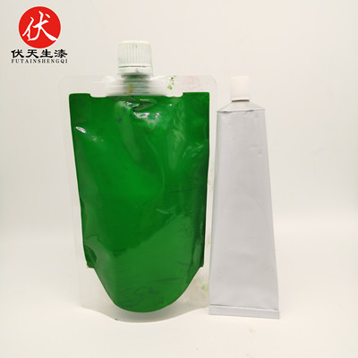 草绿色推光漆/大漆材料/天然大漆 铝管支装/袋装 伏天精制推光漆