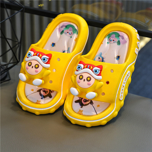 大童防滑防臭可外穿 女童室内男孩凉拖鞋 儿童拖鞋 蛋仔派对男童夏季