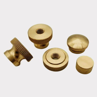 黄铜平头通孔手拧螺母高头滚花盲孔调节螺帽广告装饰钉M2M3M4-M10