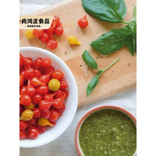 Peperoni 意大利祥佑意味思迷你酸甜小黄辣椒793g 水滴红辣椒罐头