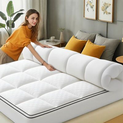 HGETVE Extra Thick Mattress covers  Topper 1000Gsm Cooling N