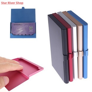Business Flip Card Case Creative Portable Stainless Steel Al