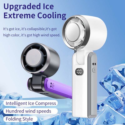 ?Foldable Cooling Mini Handheld Fan with High-Speed Turbo