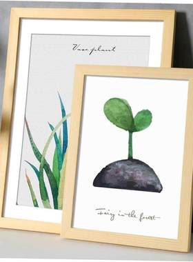 Nordic simple wooden photo frame square picture frames 相框