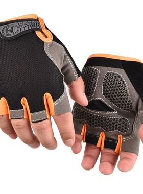 Cycling Gloves Anti Slip Shock Breathable Half Fingerless Gl