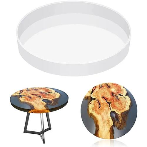 Resin Table Mold 14 Inch Round Silicone Epoxy Resin Molds fo