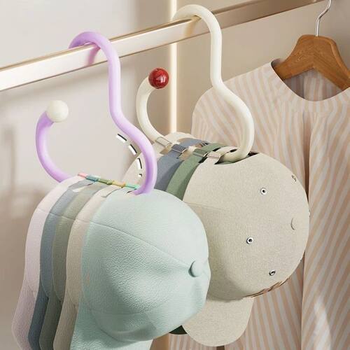 3PCS Hook Home Dopamine Cloakroom Hook Punching-free Wardrob