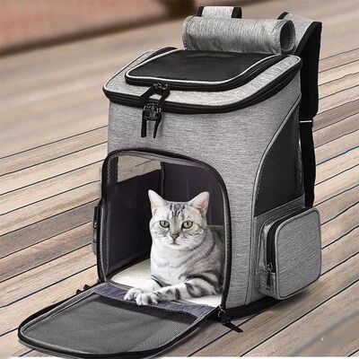 Breathable Pet Cat Carrier Backpack Foldable Pet Carrier Tra