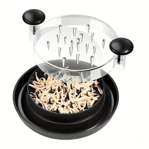 Upgraded Chicken Shredder with Transparent Cover: Large Anti