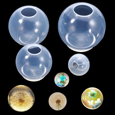 20-100mm Ball Shape Silicone Mold 3D Planet Ball Epoxy Resin
