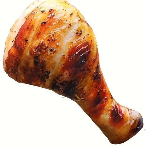 Realistic Chicken Leg Dog Chew Toy Durable Plush Teeth Clean