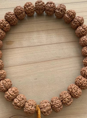 南瓜爆肉小金刚菩提子手串核桃原籽普提文玩盘玩男士佛珠单圈手链