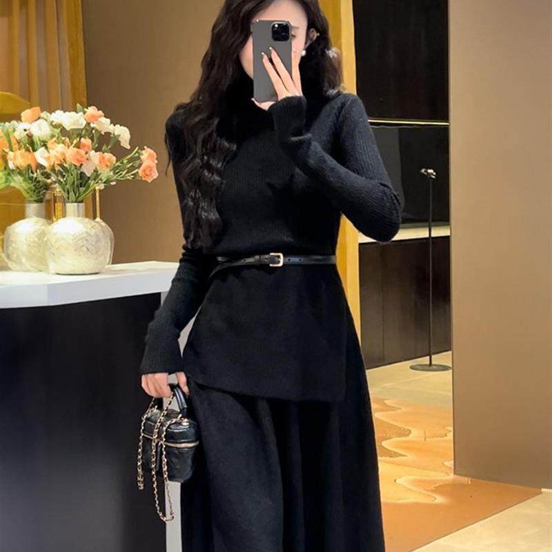 爆款针织毛衣连衣裙子女秋冬季2025新款小香内搭高级感穿搭一整套,女装/女士精品,时尚套装,淘宝优惠券,粉丝福利购,淘宝优惠卷