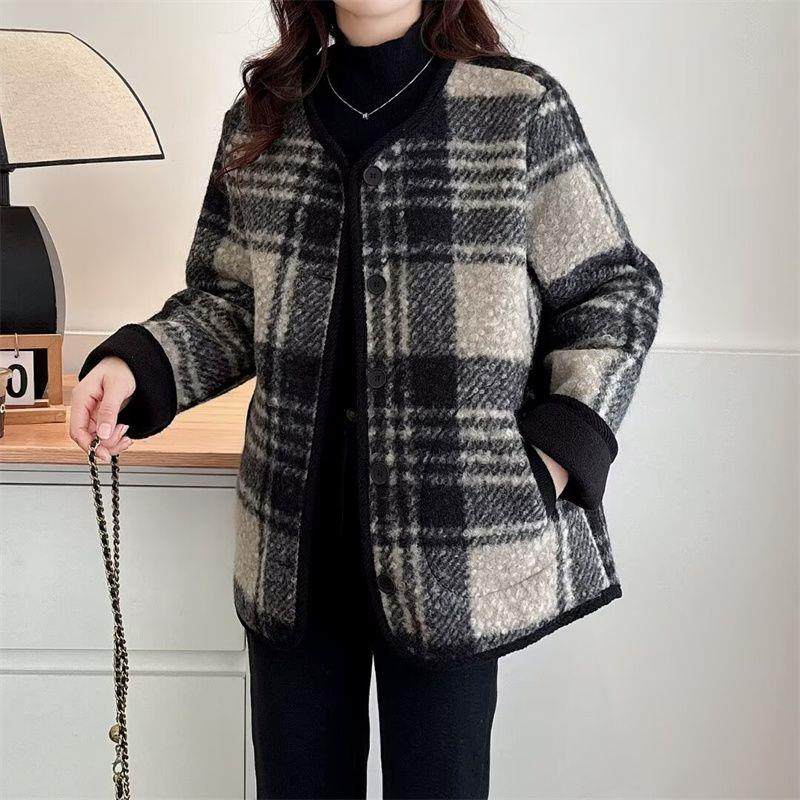 加肥加大码女装胖mm秋冬新款加厚毛呢外套200斤显瘦宽松香风上衣,女装/女士精品,时尚套装,淘宝优惠券,粉丝福利购,淘宝优惠卷