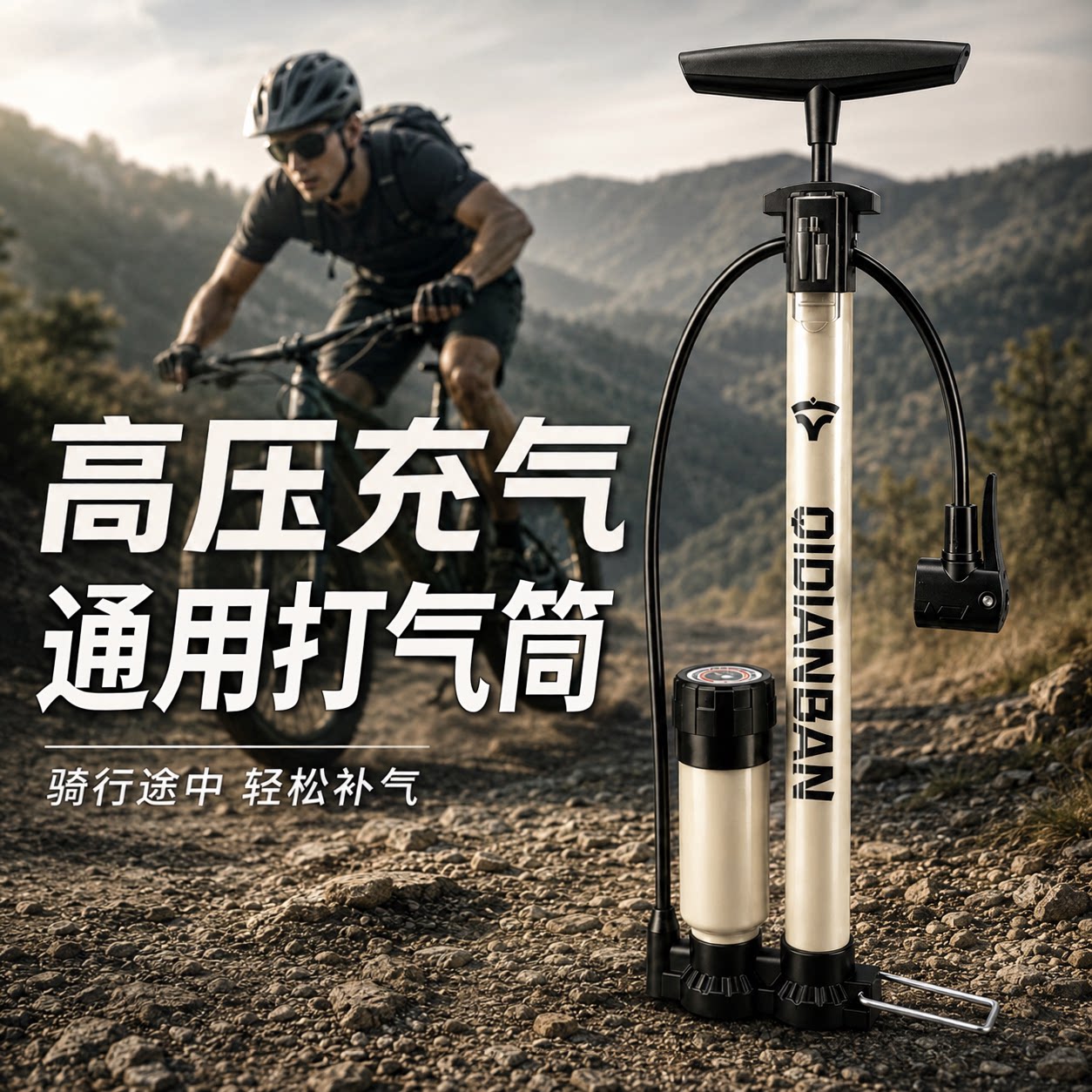 适用于捷安特自行车打气筒家用通用便携式山地公路车配件装备大全