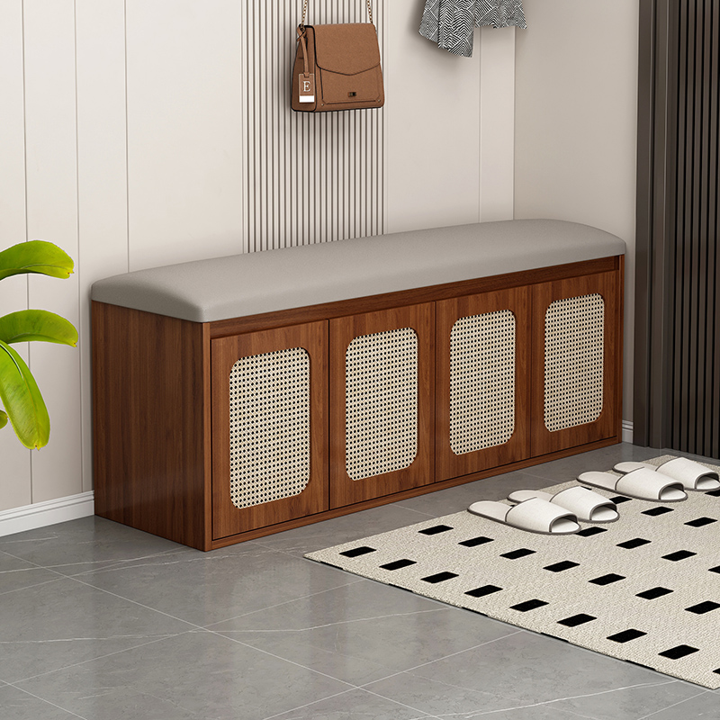 中式风小户型实木换鞋凳