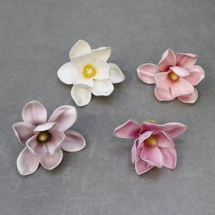 仿真硅胶棉EVA玉兰花迎春花木兰玉堂春花头 头饰服饰装饰婚礼装饰