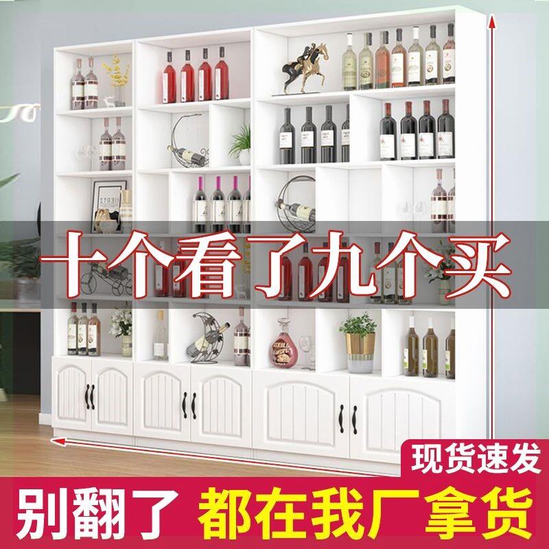现代简约玄关隔断柜 柚木色酒柜屏风设计可定制