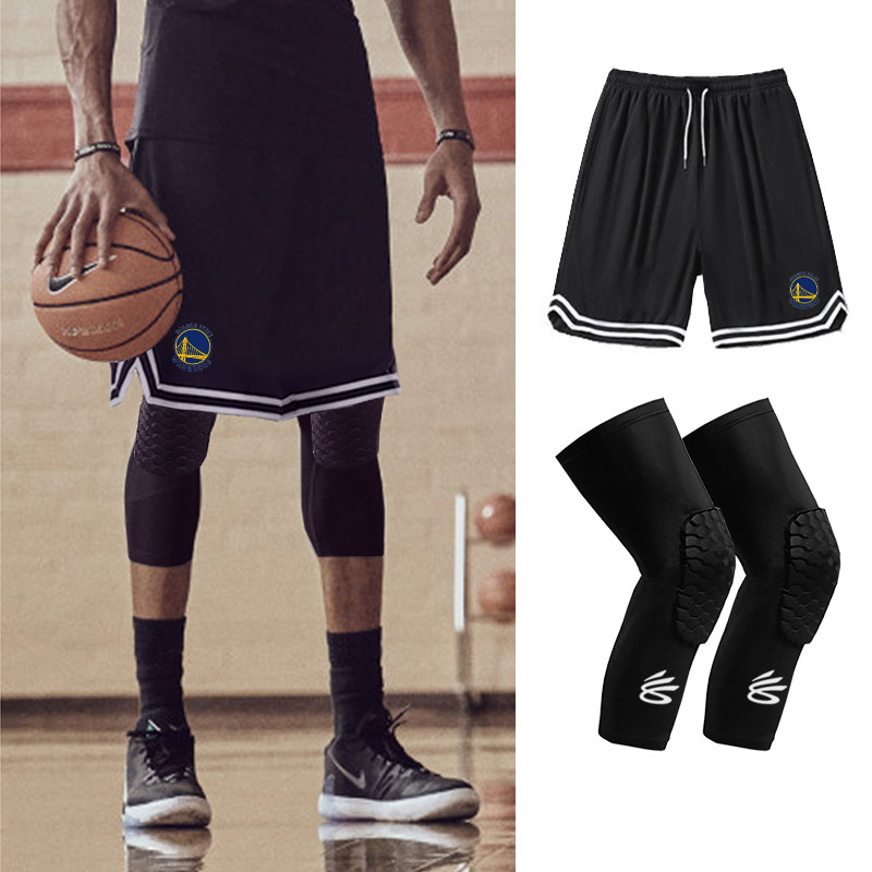 篮球护膝男专业膝盖防撞护具短裤全套打球装备跑步运动训练科比